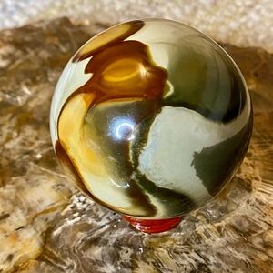 🌿 Stunning Polished Polychrome Jasper Crystal Sphere 🌿